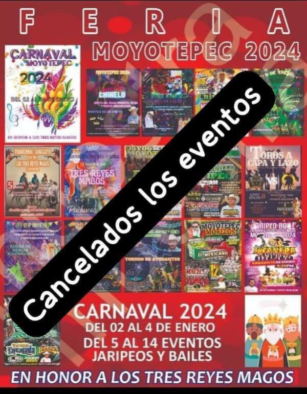Cancelan Carnaval de Ayala por la inseguridad